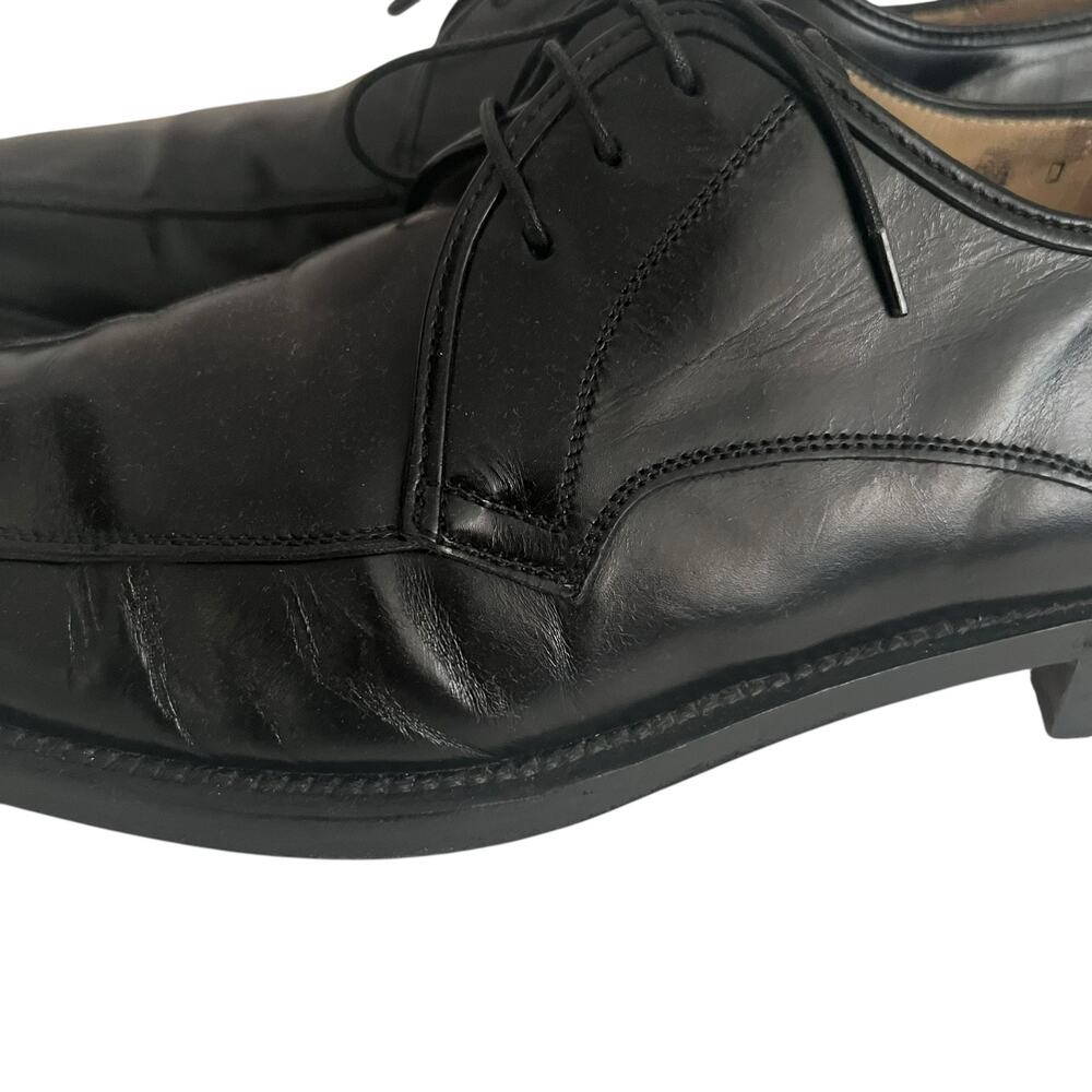Salvatore Ferragamo Lavorazione Originale Black Oxford Dress Shoe Men Size 10.5 - Picture 7 of 16
